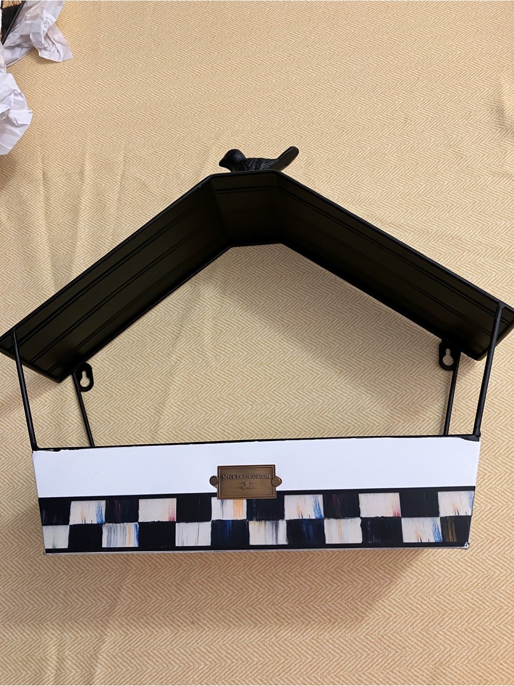 Mackenzie Childs Spectator Wall Bird Feeder NWT